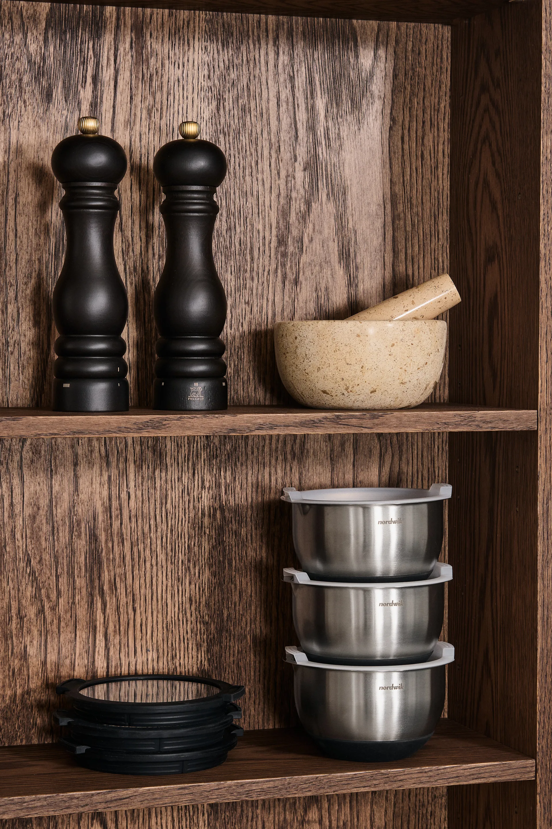 Ridge mortel Ø14x7 cm, Marmer Scandi Living