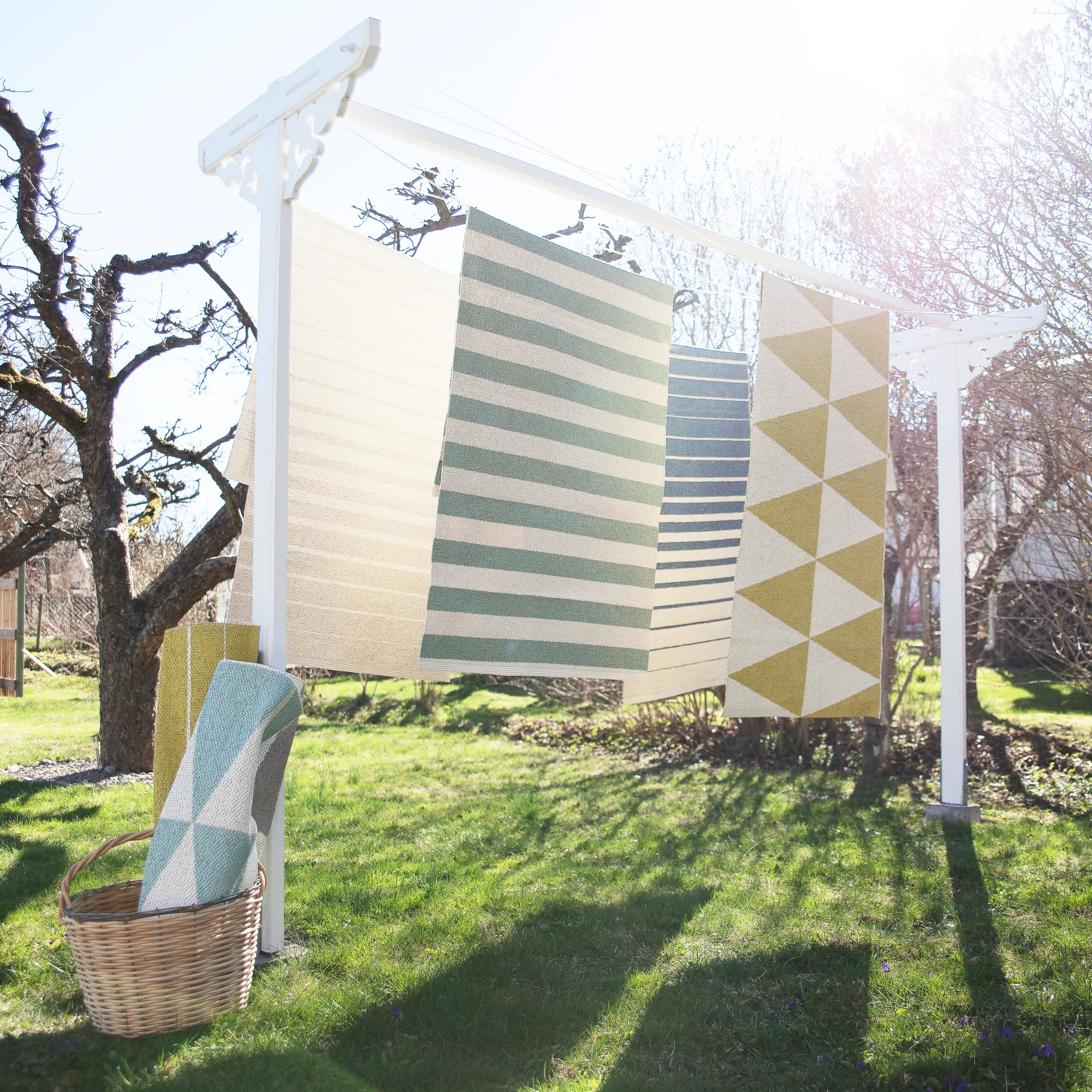 Rime vloerkleed mintgroen, 70 x 150 cm. Scandi Living