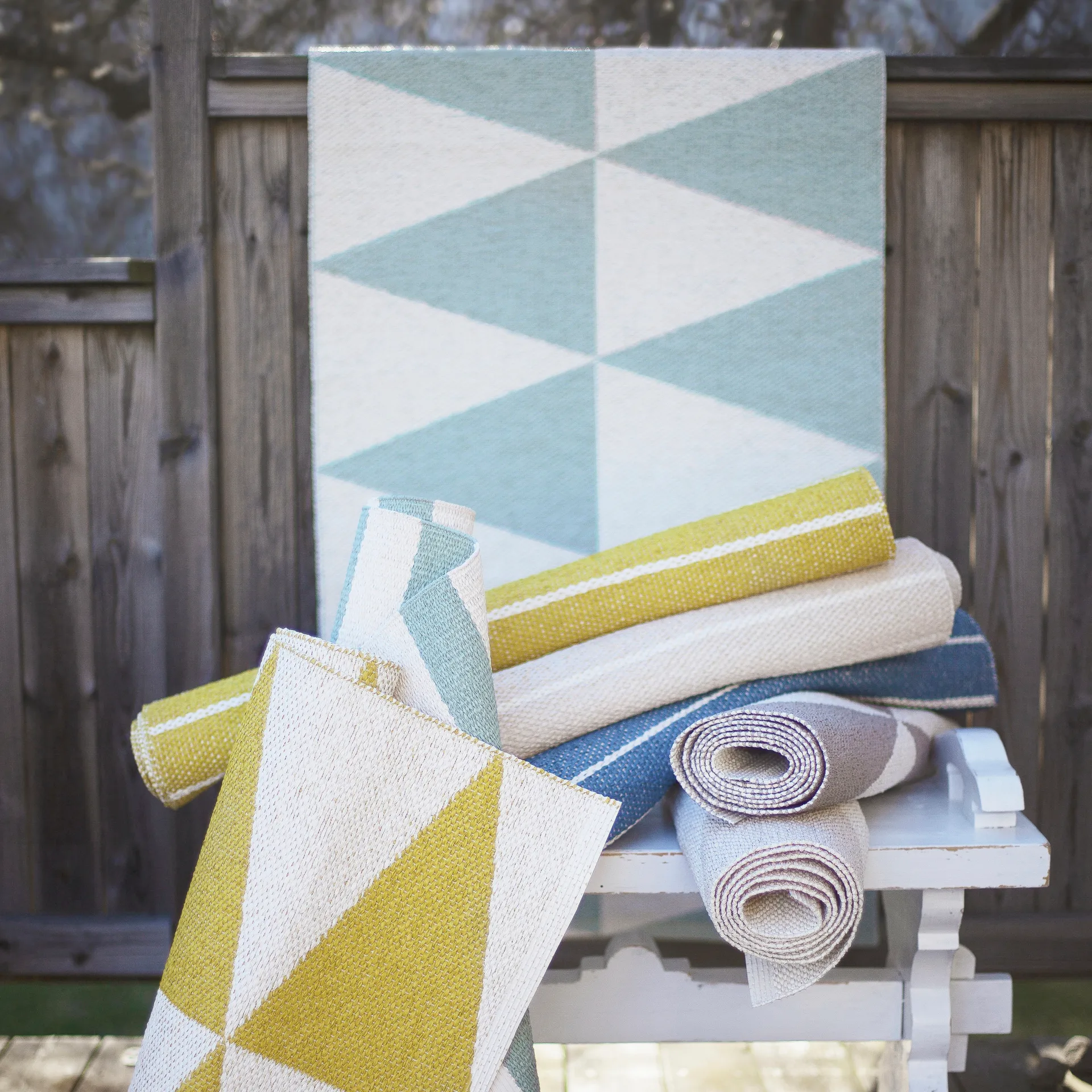 Rime vloerkleed mintgroen, 70 x 200 cm. Scandi Living