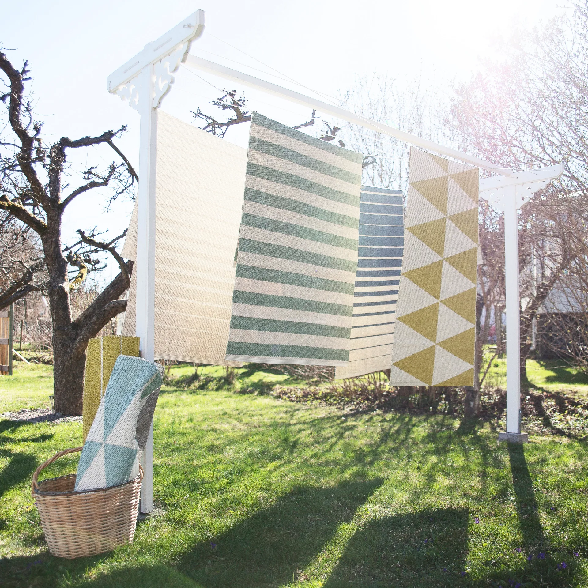 Rime vloerkleed mintgroen, 70 x 200 cm. Scandi Living