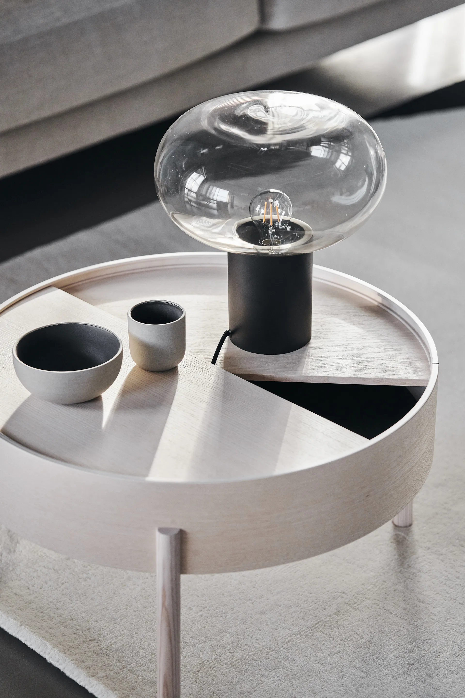 Rising tafellamp 35,5 cm, Zwart  Scandi Living