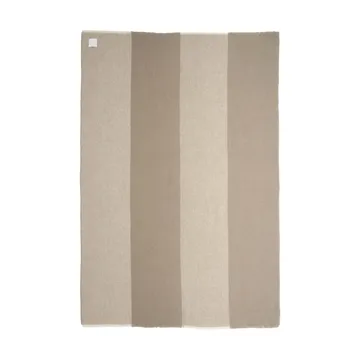 Row gestreepte wollen plaid - Beige, 120x185 cm - Scandi Living