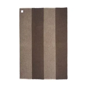 Row gestreepte wollen plaid - bruin, 120x185 cm - Scandi Living