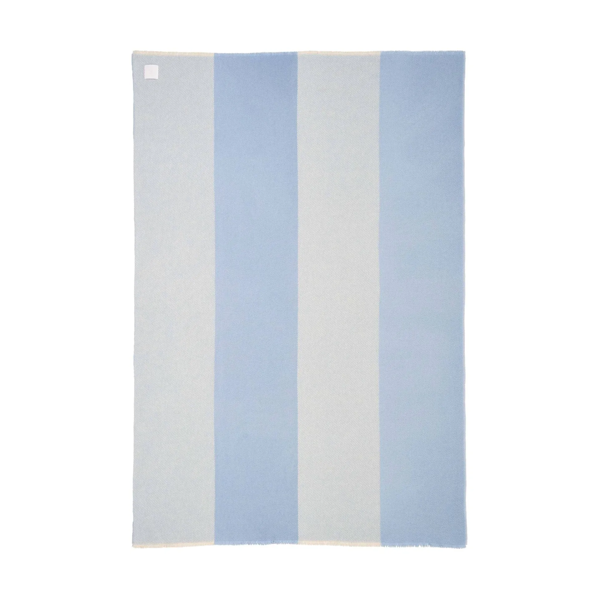 Row gestreepte wollen plaid, lichtblauw, 120x185 cm Scandi Living