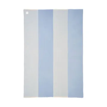 Row gestreepte wollen plaid - lichtblauw, 120x185 cm - Scandi Living