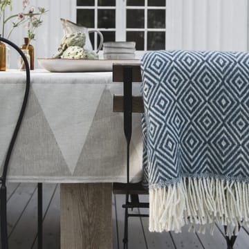 Salt wollen plaid - Dusty blue - Scandi Living