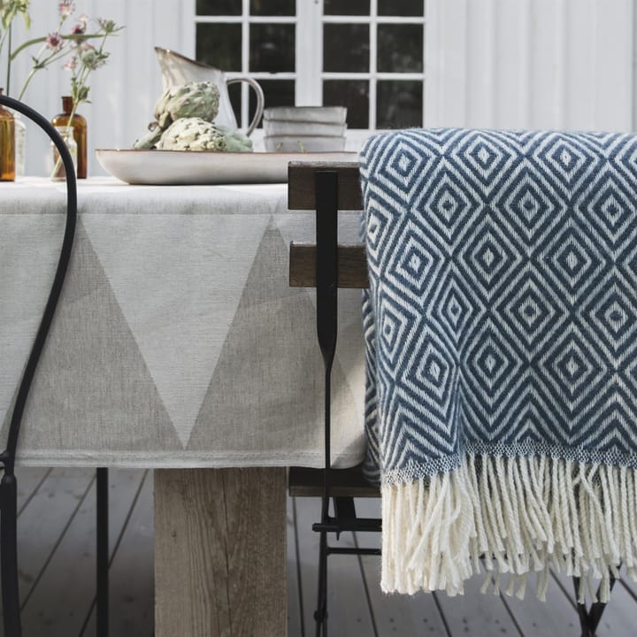 Salt wollen plaid, Dusty blue Scandi Living