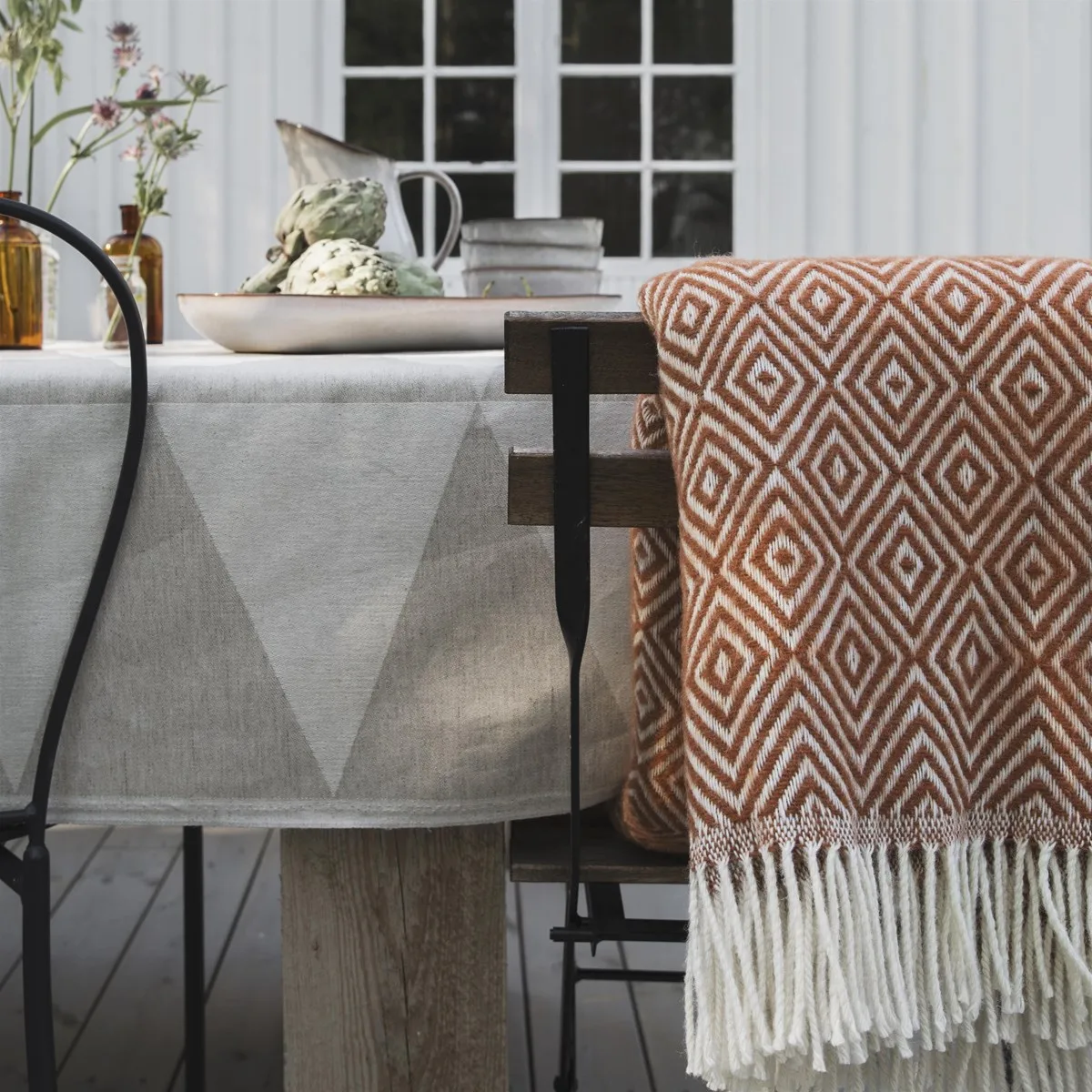 Salt wollen plaid, Terracotta Scandi Living