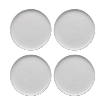 Sandsbro bordje offwhite, Ø20 cm, 4-pack - Scandi Living