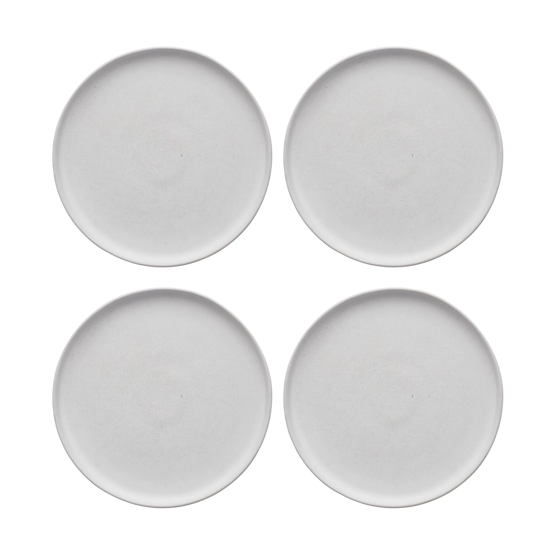 Scandi Living Sandsbro bordje offwhite, o20 cm, 4-pack