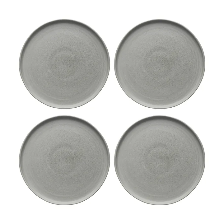 Sandsbro dinerbord lichtgrijs, Ø26 cm, 4-pack - Scandi Living
