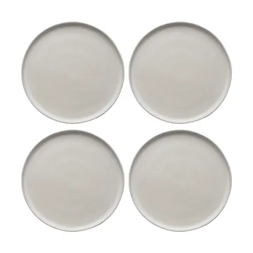 Sandsbro dinerbord offwhite, Ø26 cm, 4-pack - Scandi Living