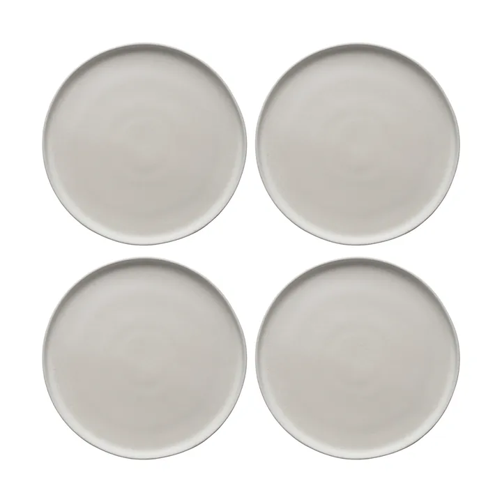 Sandsbro dinerbord offwhite, Ø26 cm, 4-pack - Scandi Living