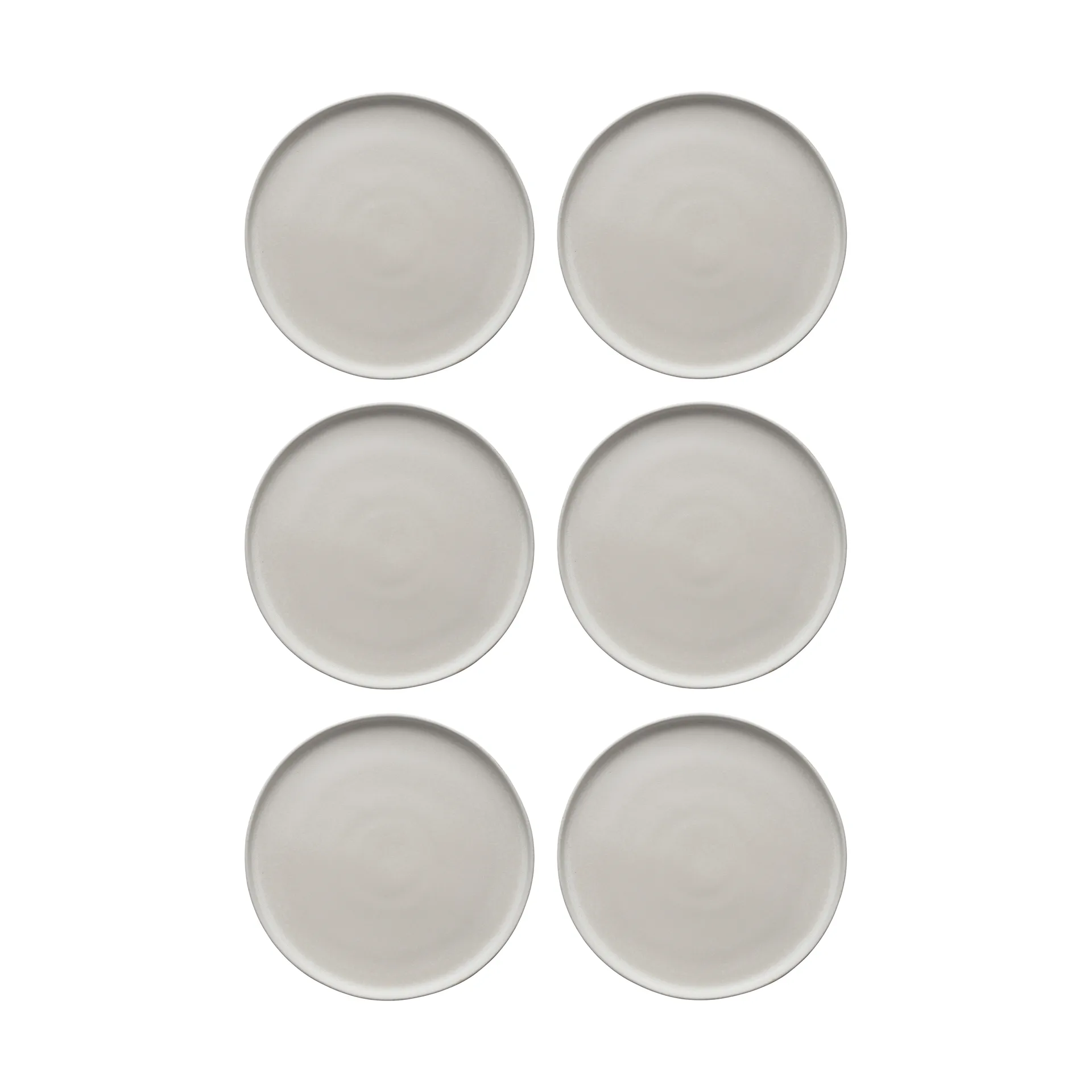 Sandsbro dinerbord offwhite, Ø26 cm, 6-pack,  Scandi Living