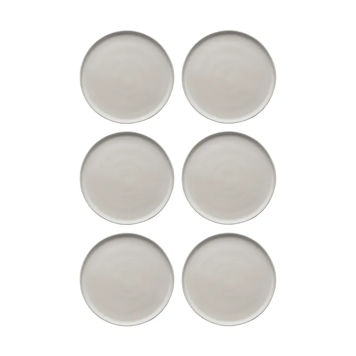 Sandsbro dinerbord offwhite, Ø26 cm, 6-pack - Scandi Living
