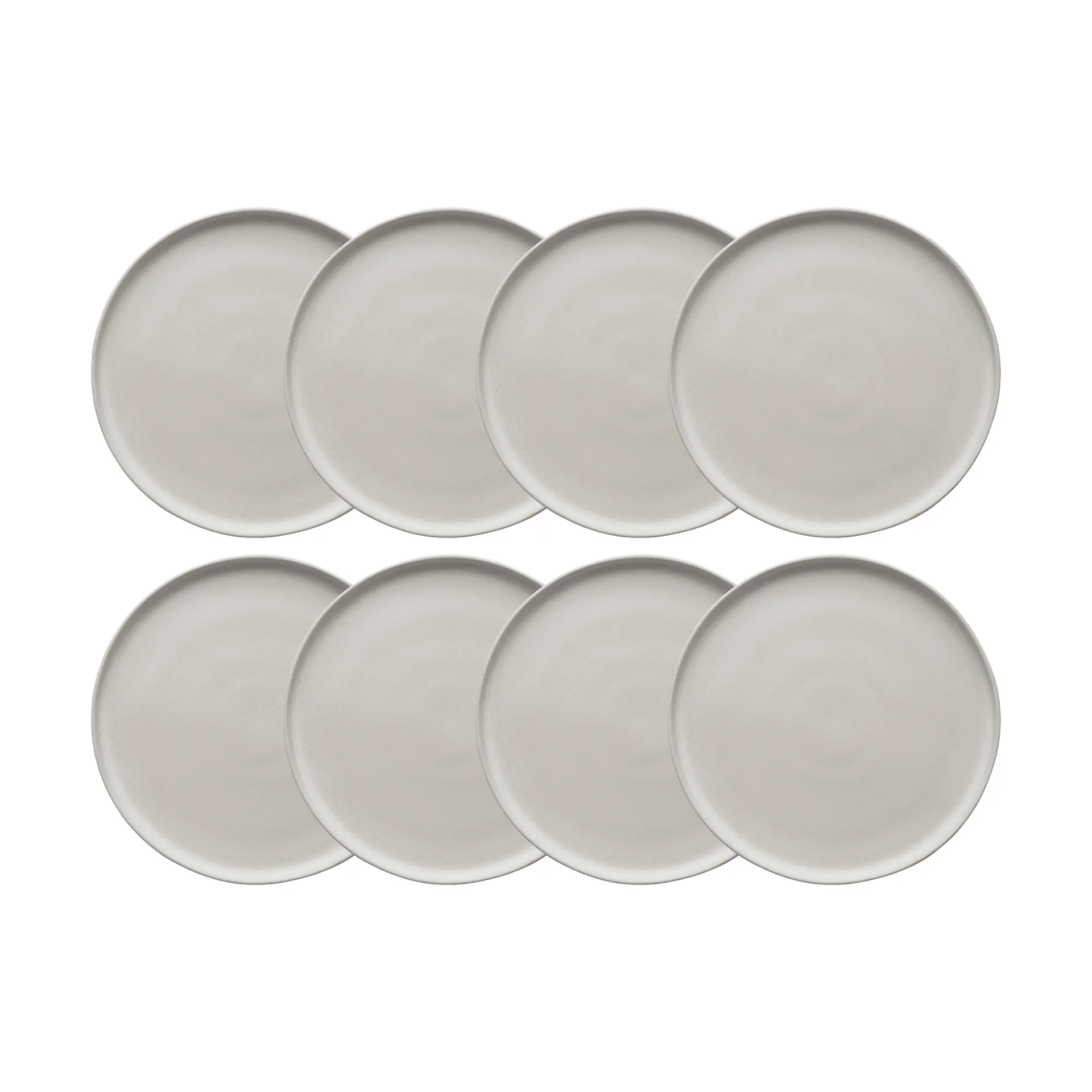Sandsbro dinerbord offwhite, Ø26 cm, 8-pack,  Scandi Living