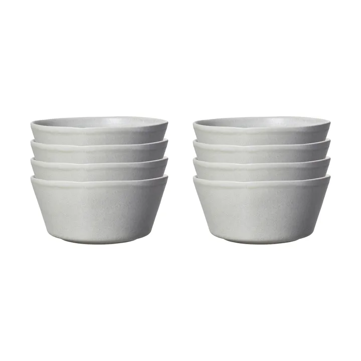 Sandsbro kom lichtgrijs, Ø15 cm, 8-pack - Scandi Living