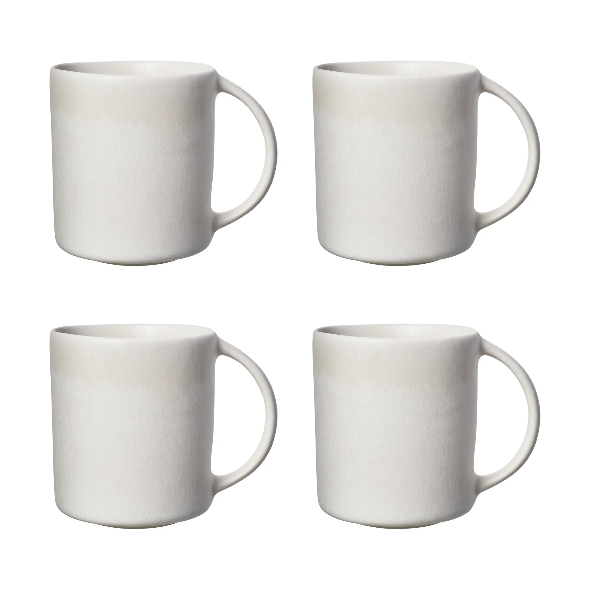 Scandi Living Sandsbro mok offwhite, 30 cl, 4-pack | Scandinavisch Interieur | Koffiekoppen | Wit