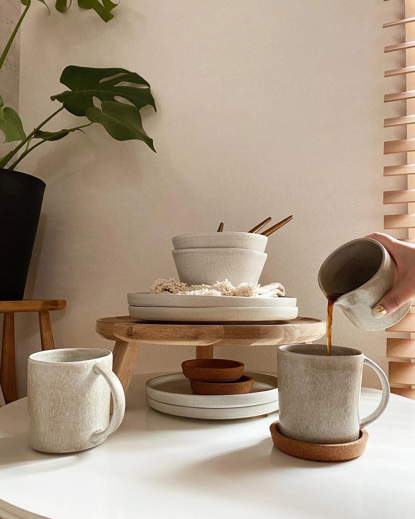 Sandsbro pastabord lichtgrijs, Ø23 cm, 8-pack,  Scandi Living