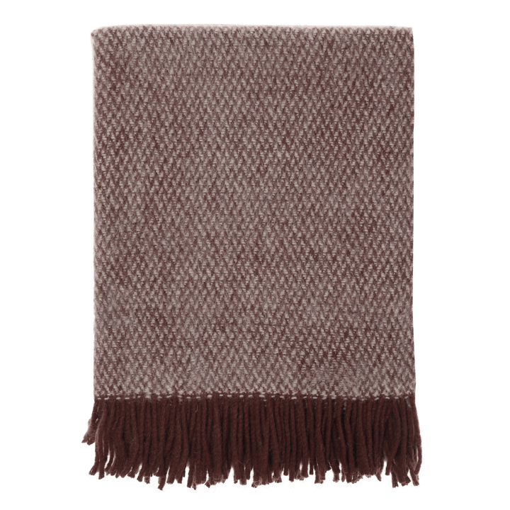 Sandstone wollen plaid 130x180 cm - Burgundy - Scandi Living
