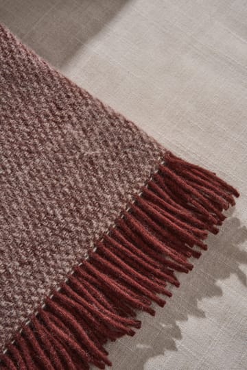 Sandstone wollen plaid 130x180 cm - Burgundy - Scandi Living