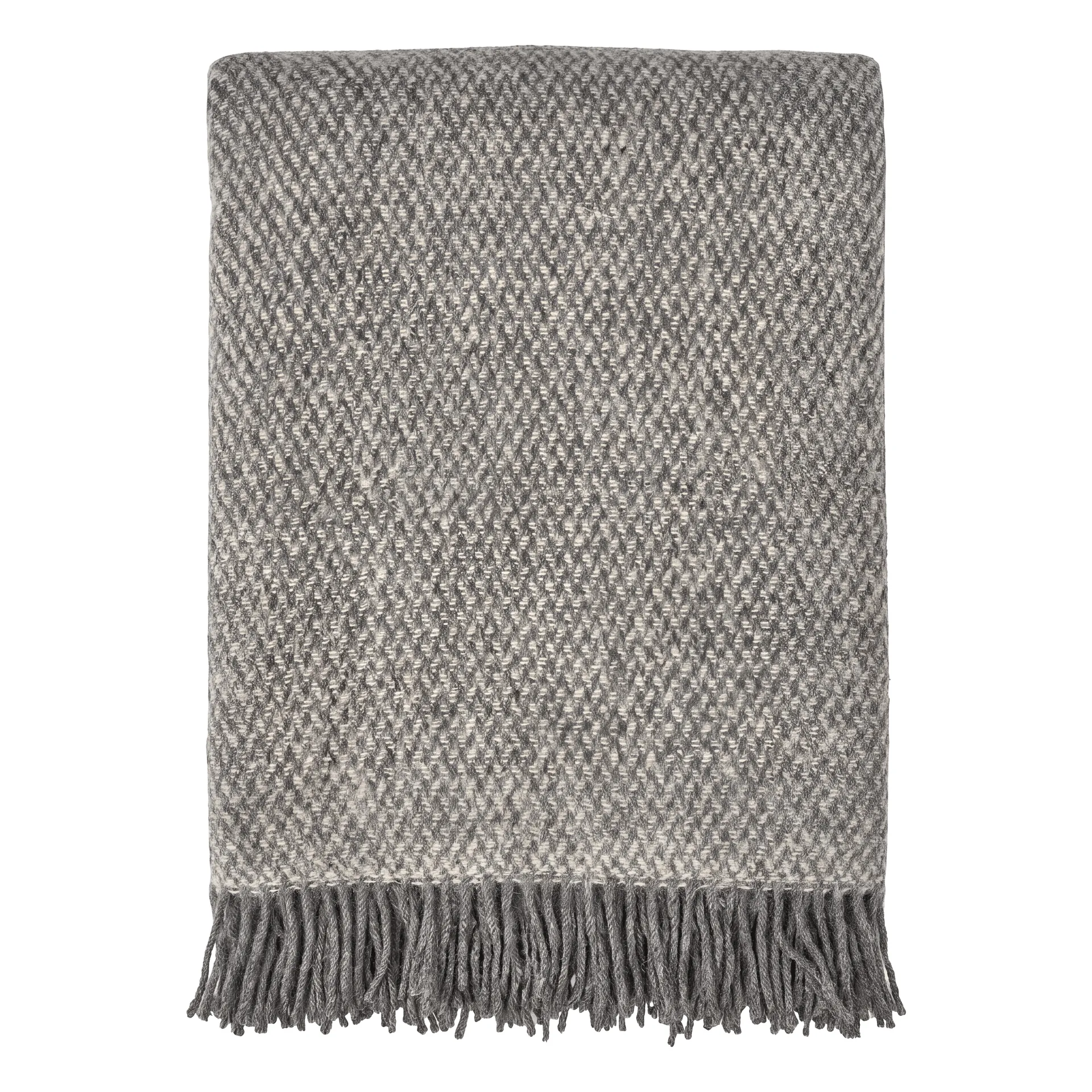 Sandstone wollen plaid 130x180 cm, Grijs Scandi Living