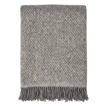 Sandstone wollen plaid 130x180 cm - Grijs - Scandi Living