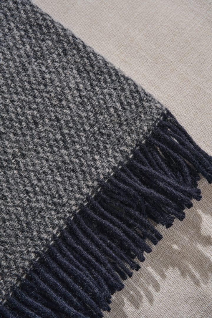 Sandstone wollen plaid 130x180 cm, Indigo blauw Scandi Living