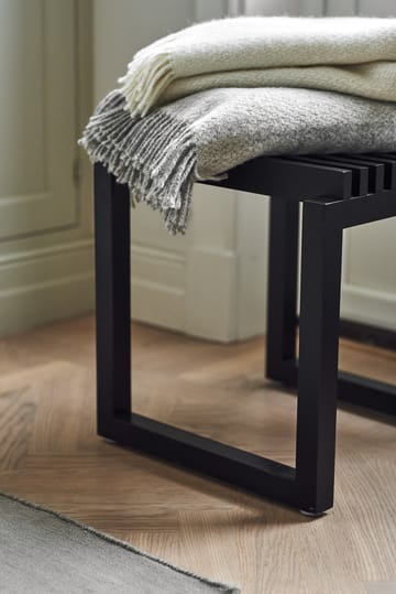 Sandstone wollen plaid 130x180 cm - Lichtgrijs - Scandi Living