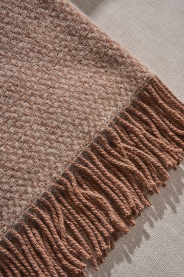 Sandstone wollen plaid 130x180 cm - Mocca - Scandi Living