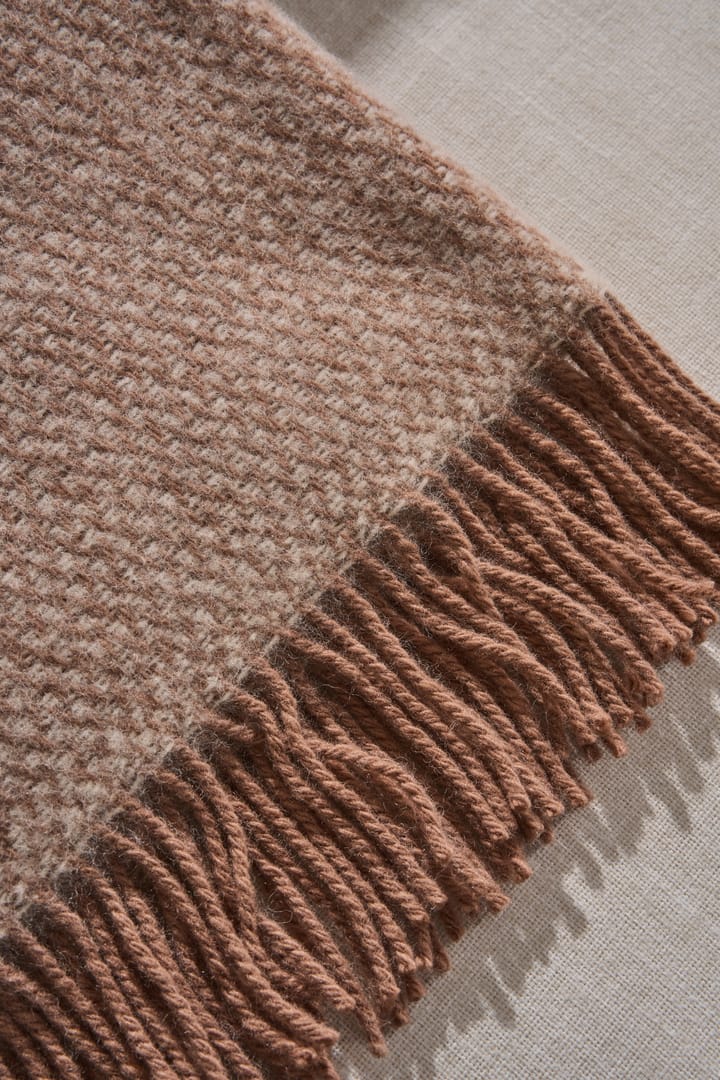 Sandstone wollen plaid 130x180 cm, Mocca Scandi Living