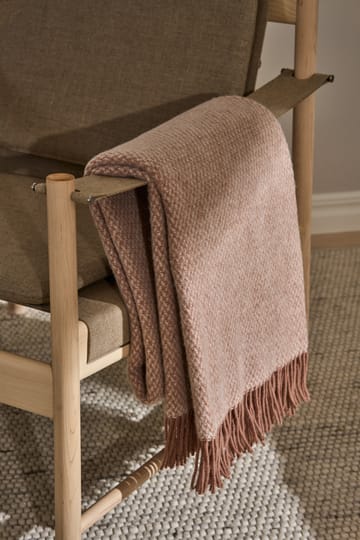 Sandstone wollen plaid 130x180 cm - Mocca - Scandi Living