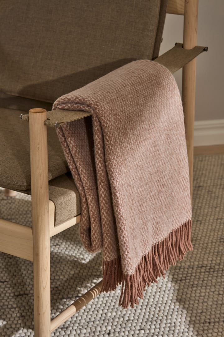 Sandstone wollen plaid 130x180 cm, Mocca Scandi Living