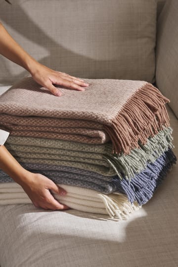 Sandstone wollen plaid 130x180 cm - Sage Melange - Scandi Living