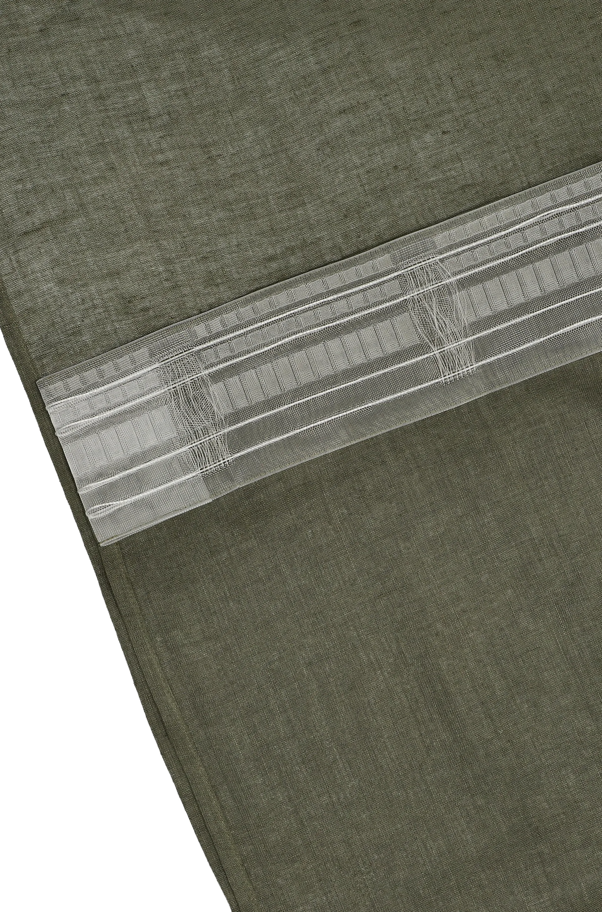 Serenity gordijn met multiband 129x250 cm, Forest green Scandi Living