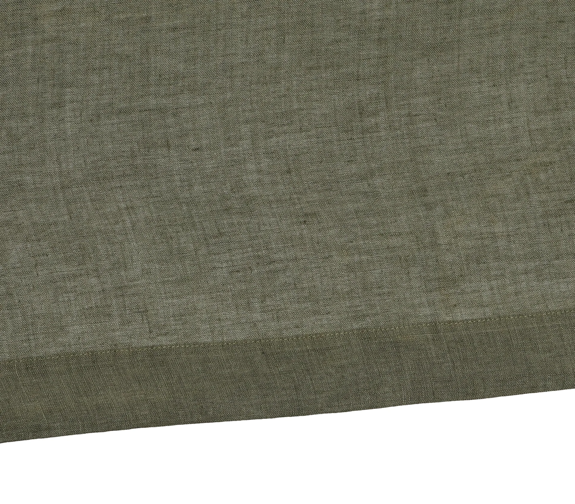 Serenity gordijn met multiband 129x250 cm, Forest green Scandi Living