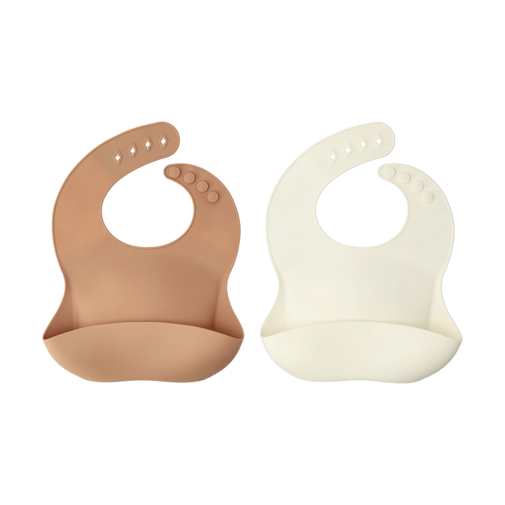 Silly slabbetje siliconen 2-pack - Vanilla-hazel - Scandi Living