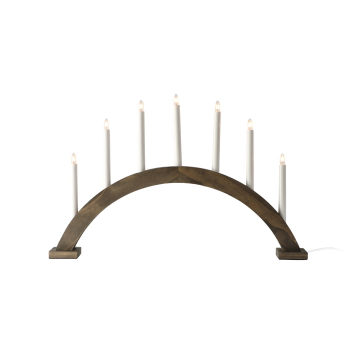 Sky adventskandelaar boog 41 cm, Donker gebeitst Scandi Living