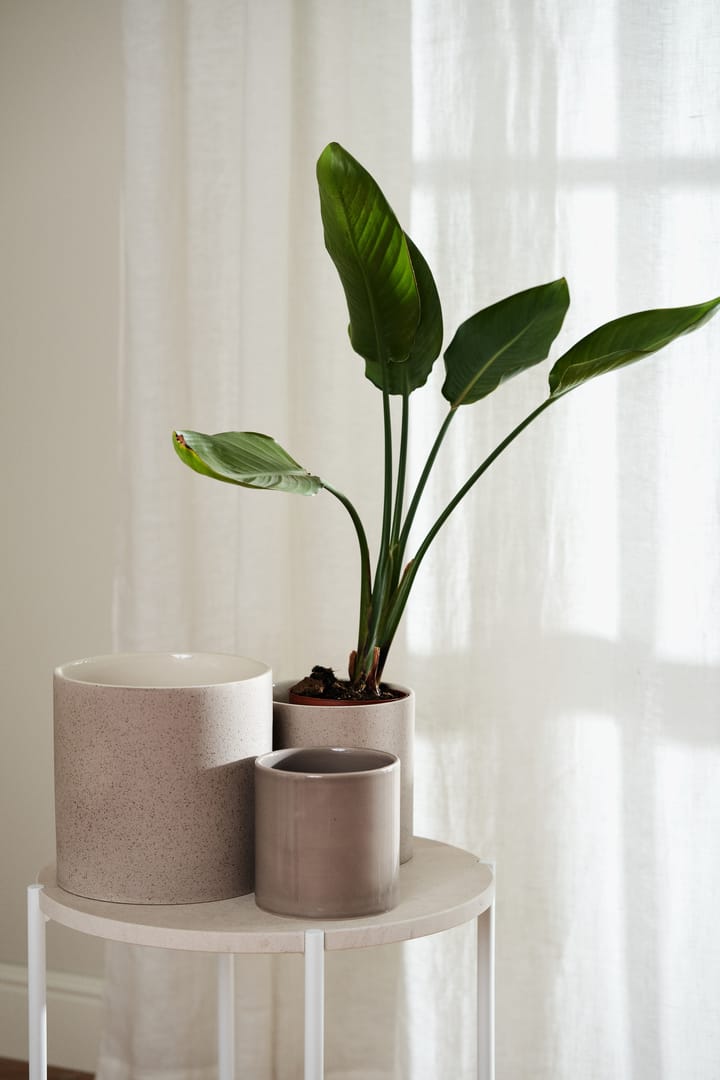 Sleek bloempot Ø12 cm, Beige Scandi Living