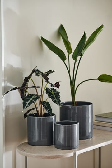 Sleek bloempot Ø15 cm - Charcoal - Scandi Living