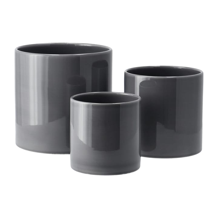 Sleek bloempot Ø15 cm, Charcoal Scandi Living