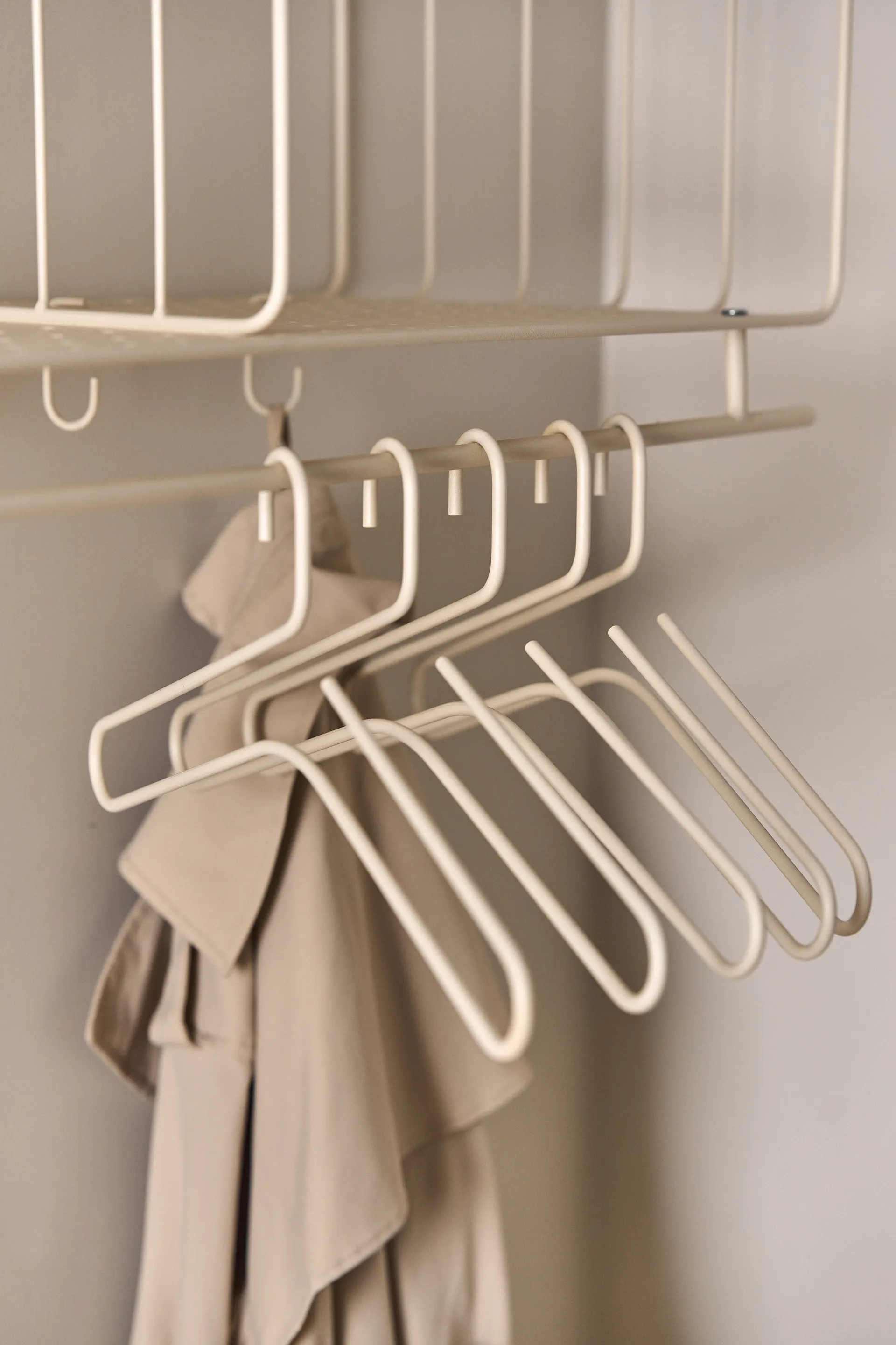 Smooth kledinghanger 5-pack, Beige Scandi Living
