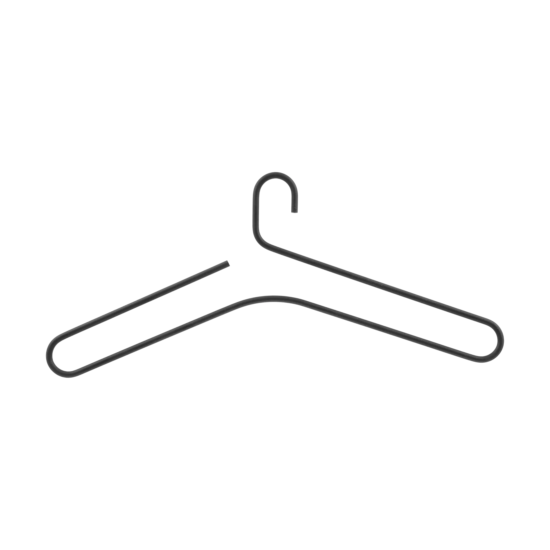 Smooth kledinghanger 5-pack, Black Scandi Living