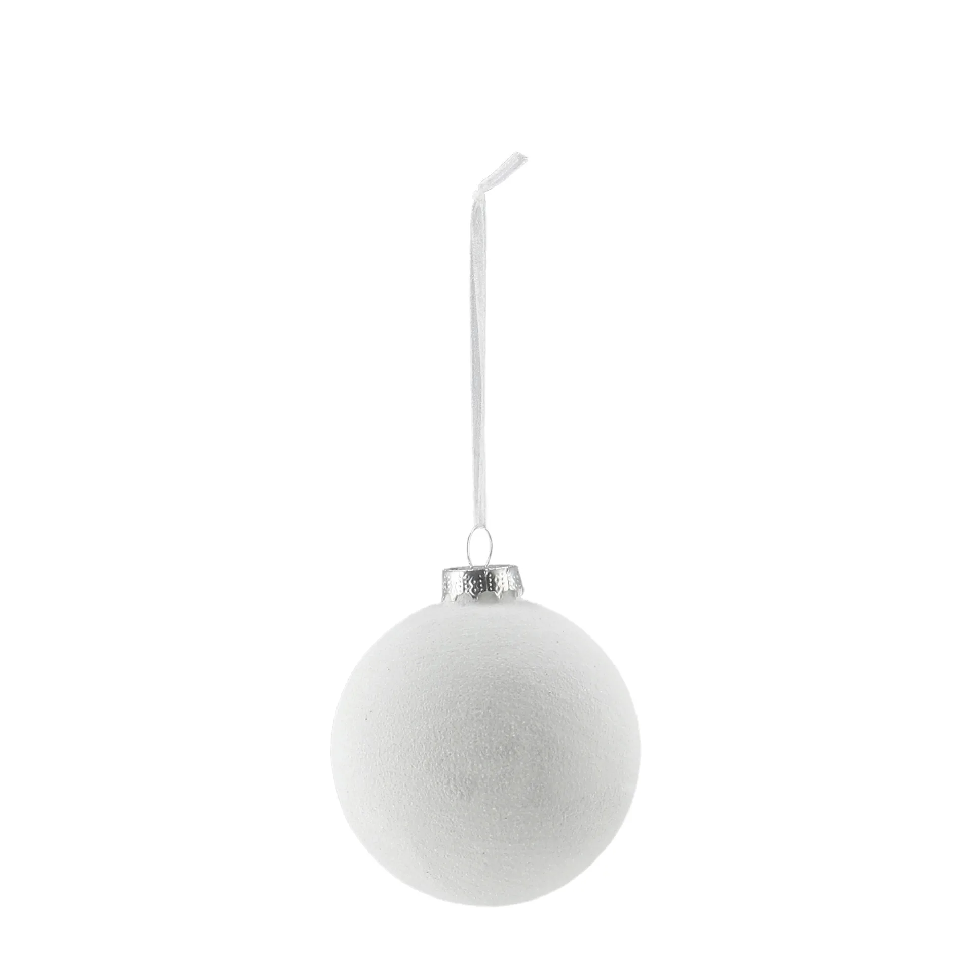 Snowing kerstballen 6-pack, White Scandi Living