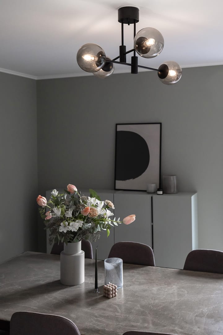 Solar plafondlamp zwart 73 cm, Rookgrijs Scandi Living