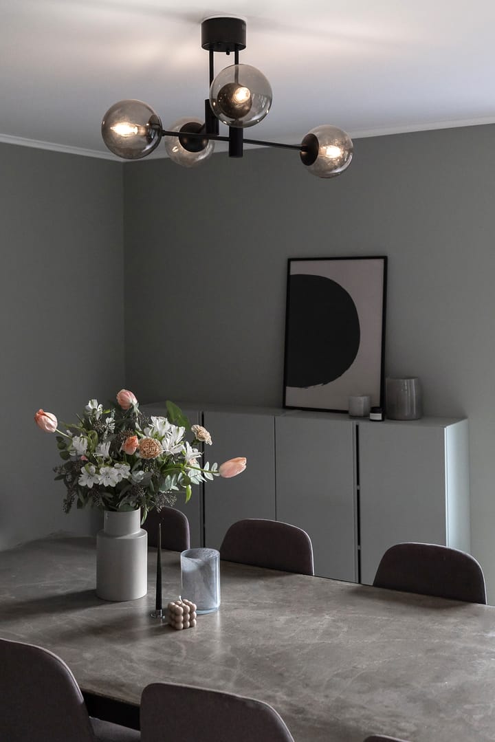 Solar plafondlamp zwart 73 cm, Rookgrijs Scandi Living