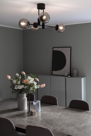 Solar plafondlamp zwart 73 cm - Rookgrijs - Scandi Living