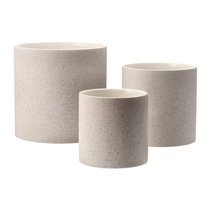 Speckled bloempot Ø12 cm, Beige Scandi Living