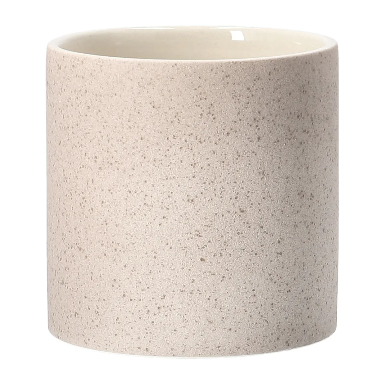 Speckled bloempot Ø19 cm, Beige Scandi Living