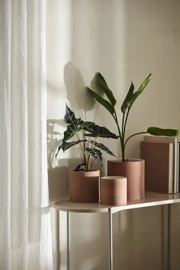 Speckled bloempot Ø19 cm - Rust - Scandi Living